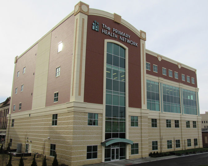 Exterior building of Sharon Medical Group Pediatrics building in Pennsylvania