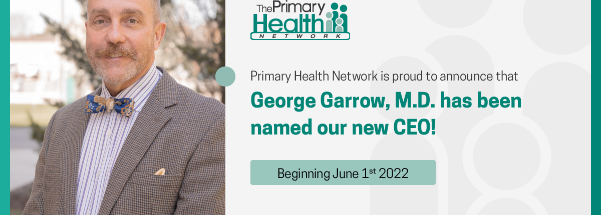 Pale-skinned older man in suit and bow tie, text reports George Garrow, MD CEO as of June 1st, 2022