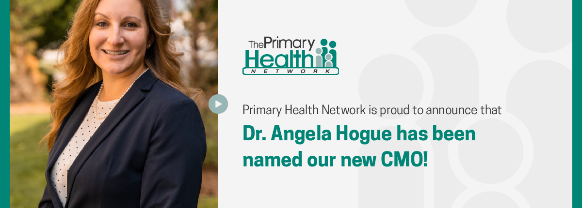 Headshot of Dr. Angela Hogue, named new CMO of Primary Health Network