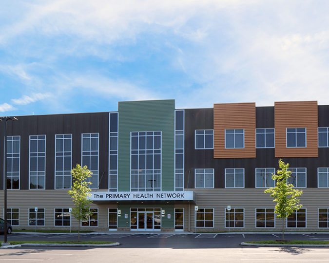 Lewistown Dental Center building, view of parking lot and exterior building