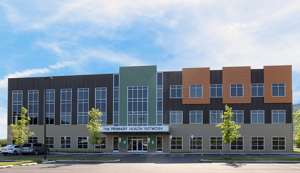 Lewistown Dental Center building, view of parking lot and exterior building