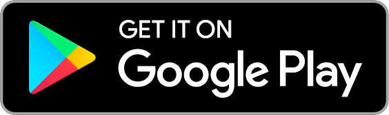 Black button with multicolor play button Google Play logo and text "Get it on Google Play"