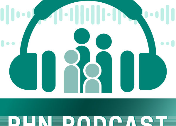 Primary Health Network (PHN) Podcast logo - headphones over listening bodies