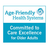 Age-Friendly Health Systems - Committed to care excellence for older adults badge