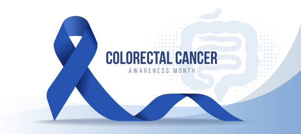 Colorectal Cancer Awareness Month Ribbon