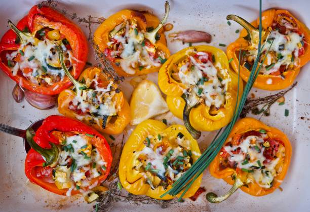 Stuffed Peppers on a plate