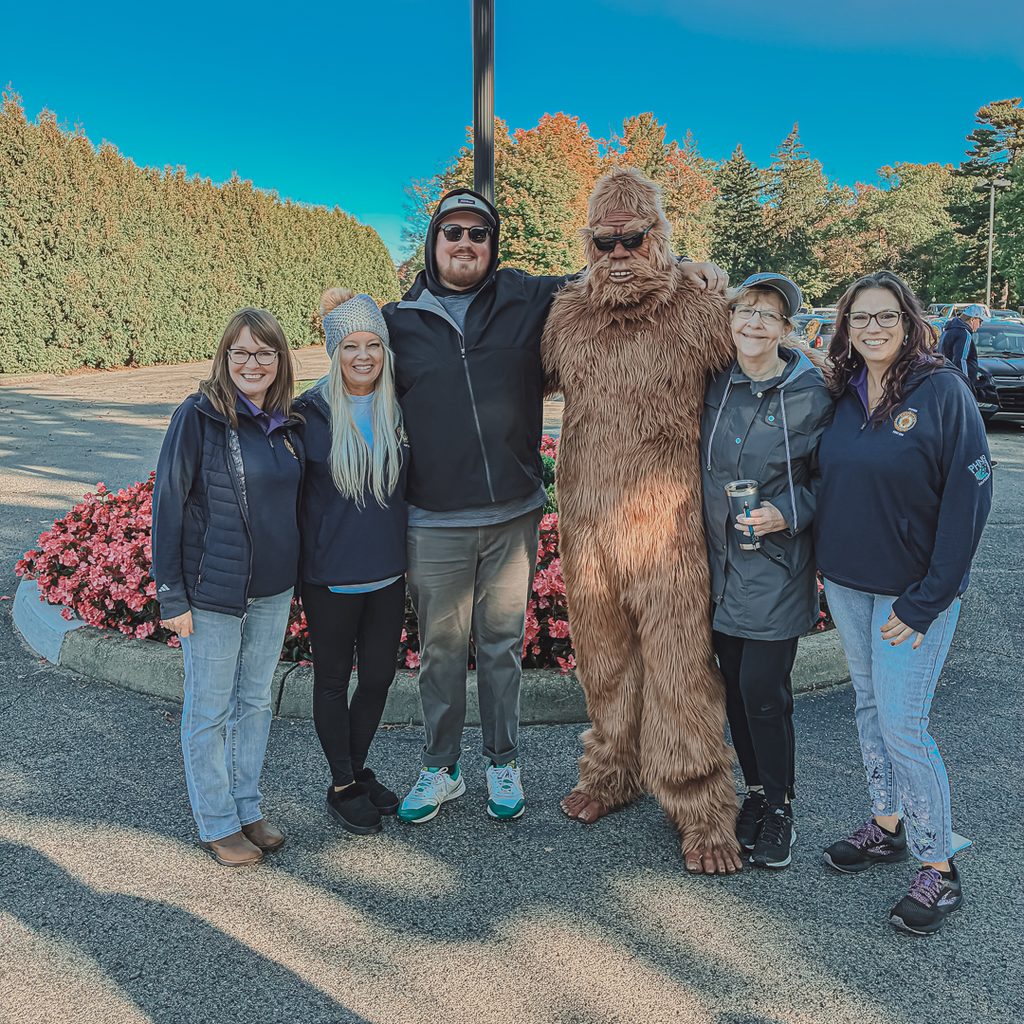 PHN Charitable Foundation team members with the Sharon Sasquatch